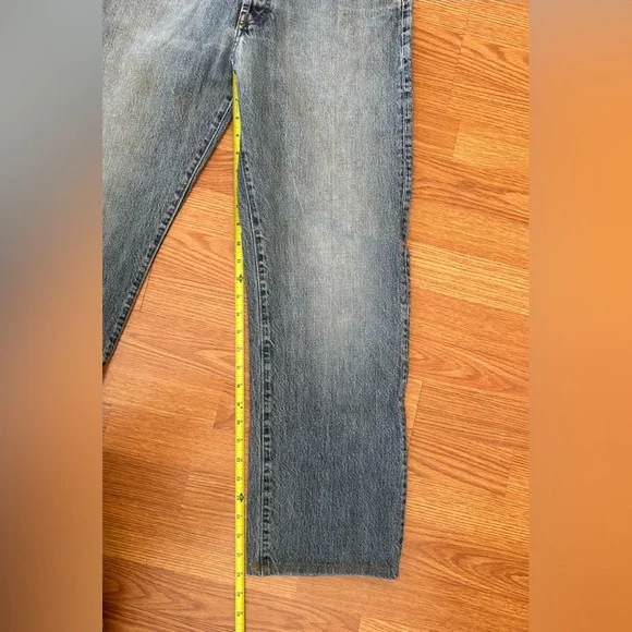 Men’s Diesel Industry Straight Leg Button Fly Distressed Blue Jeans 32x28 - Picture 16 of 16